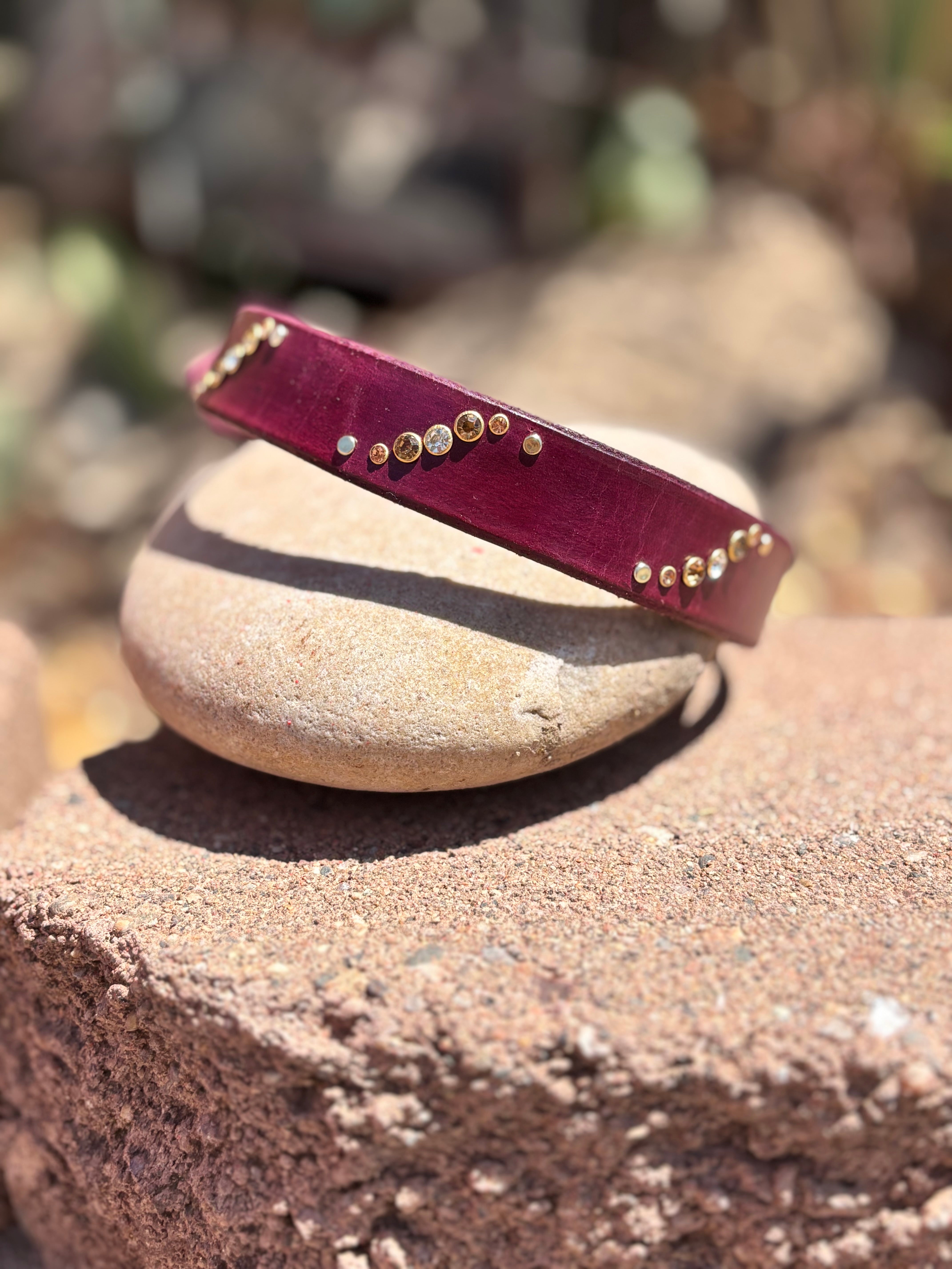 1 inch collar- purple