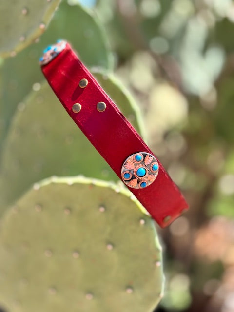 1'' Feather Turquoise