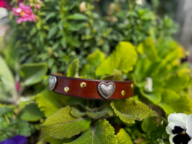Heart Berry Concho Collar