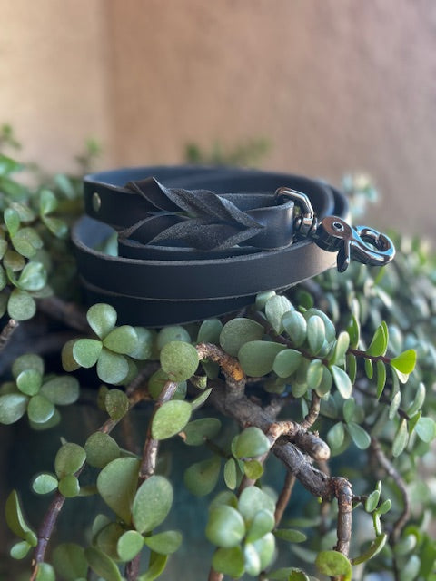 Braided Leather Leash