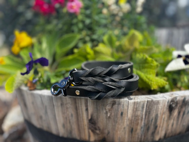 Braided Leather Leash