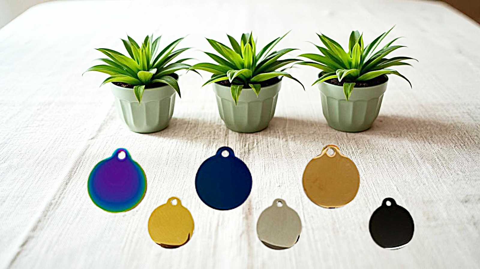 Personalized Pet ID Tag - Engraved Double Sided Round