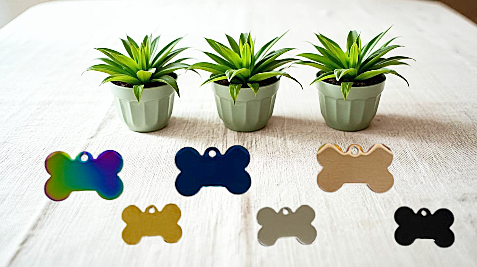 Personalized Pet ID Tag - Engraved Double Sided Bone